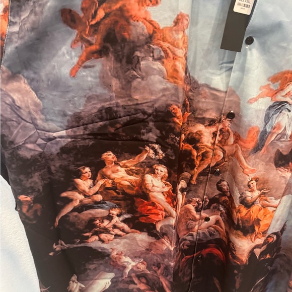 Renaissance Short Sleeve Woven Top - Multi Color - Picture 7 of 15